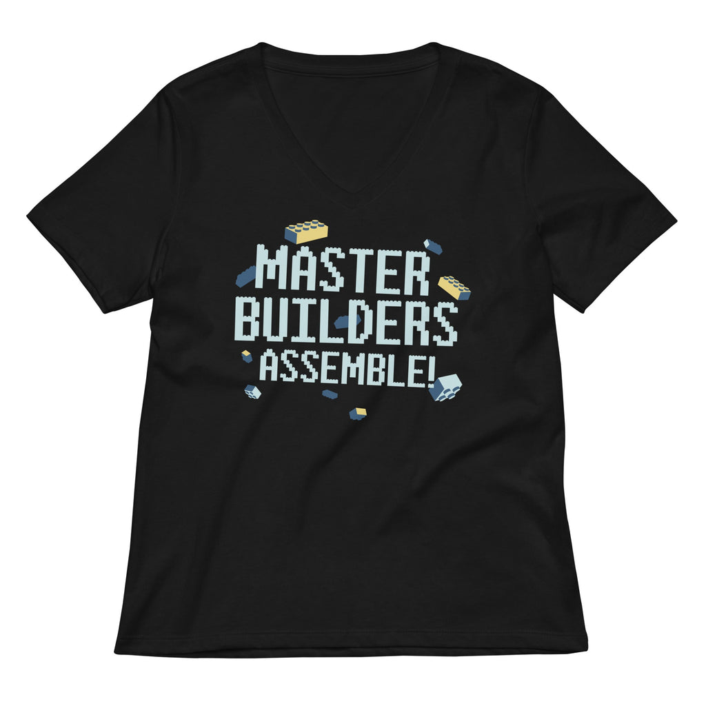 Master Builders Assemble! Women's V-Neck Tee