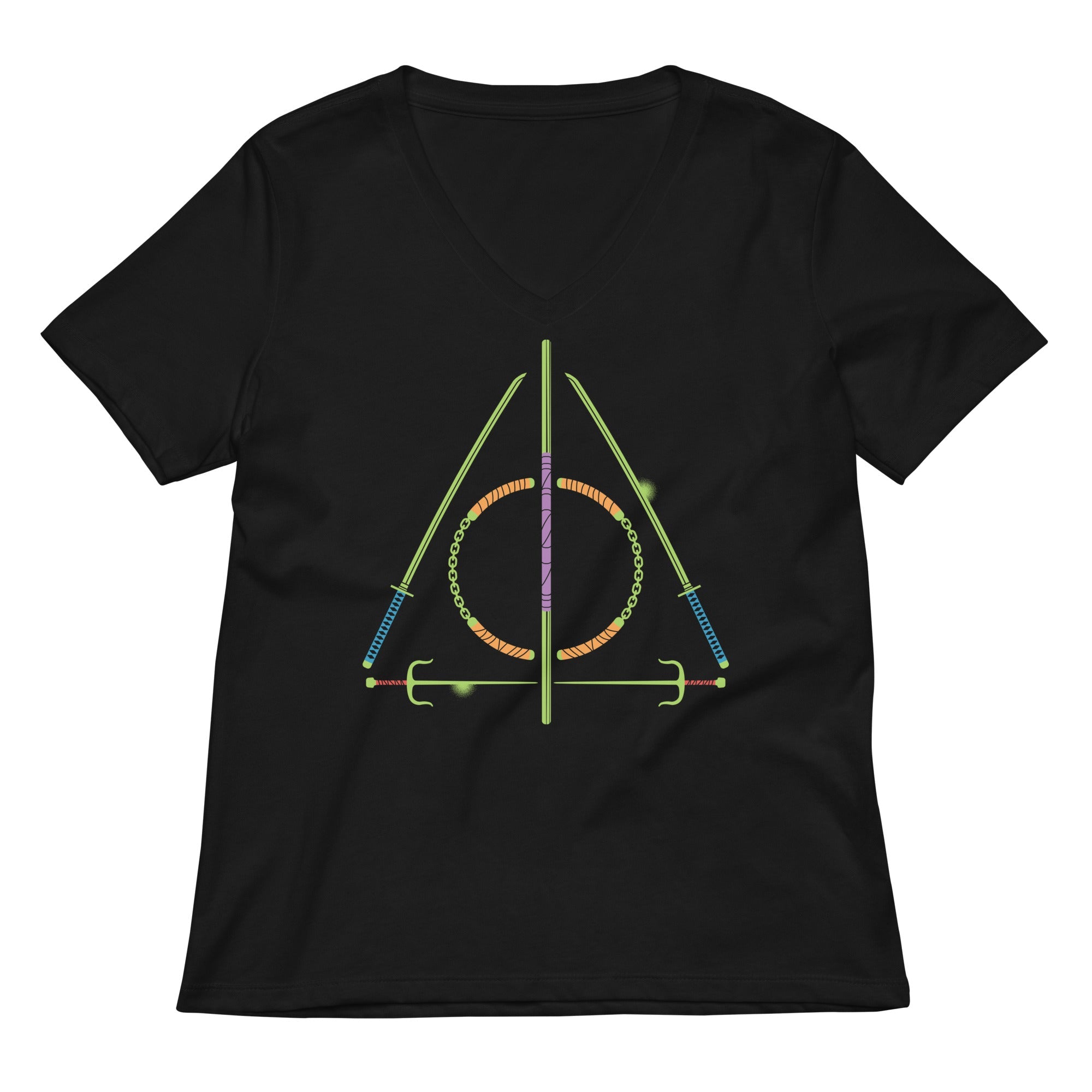 Turtley Hallows Women's V-Neck Tee