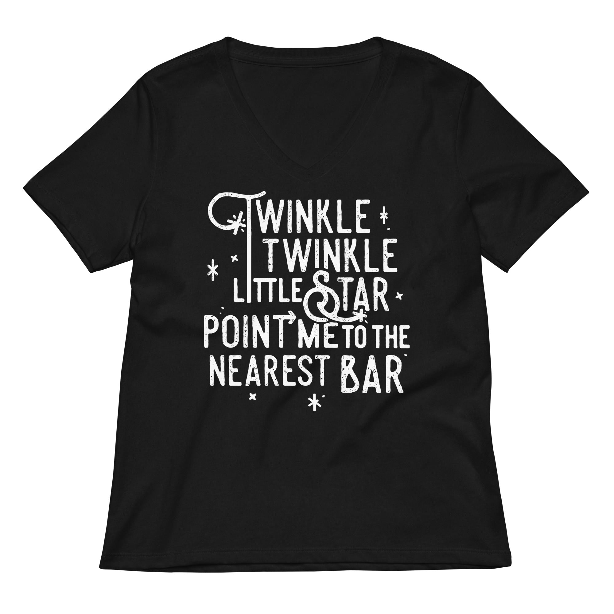 Point Me To The Nearest Bar Women's V-Neck Tee