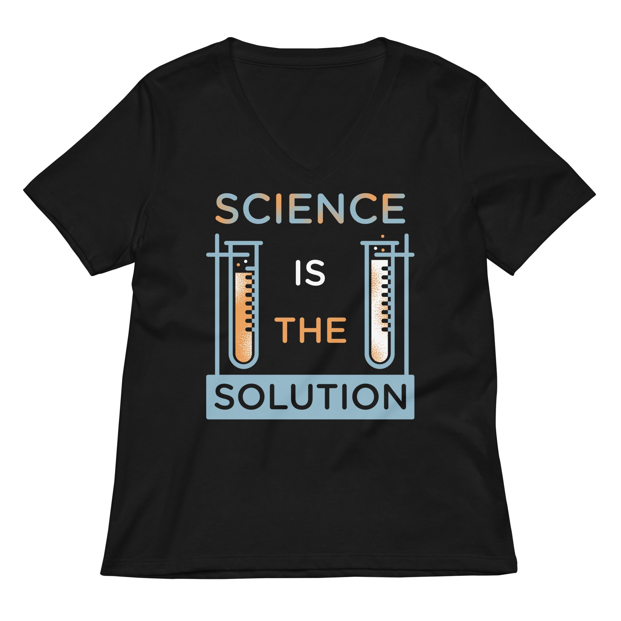 Science Is The Solution Women's V-Neck Tee