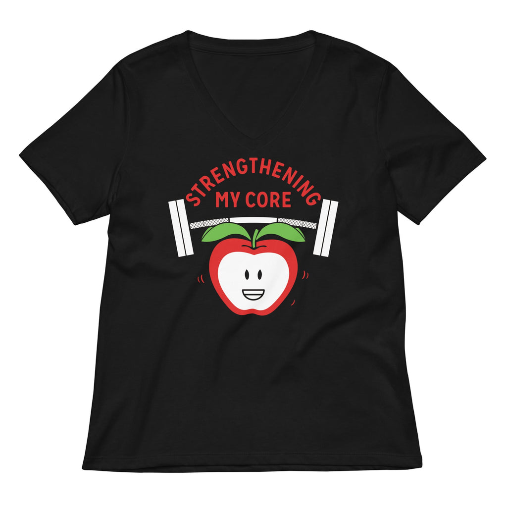 Strengthening My Core Women's V-Neck Tee