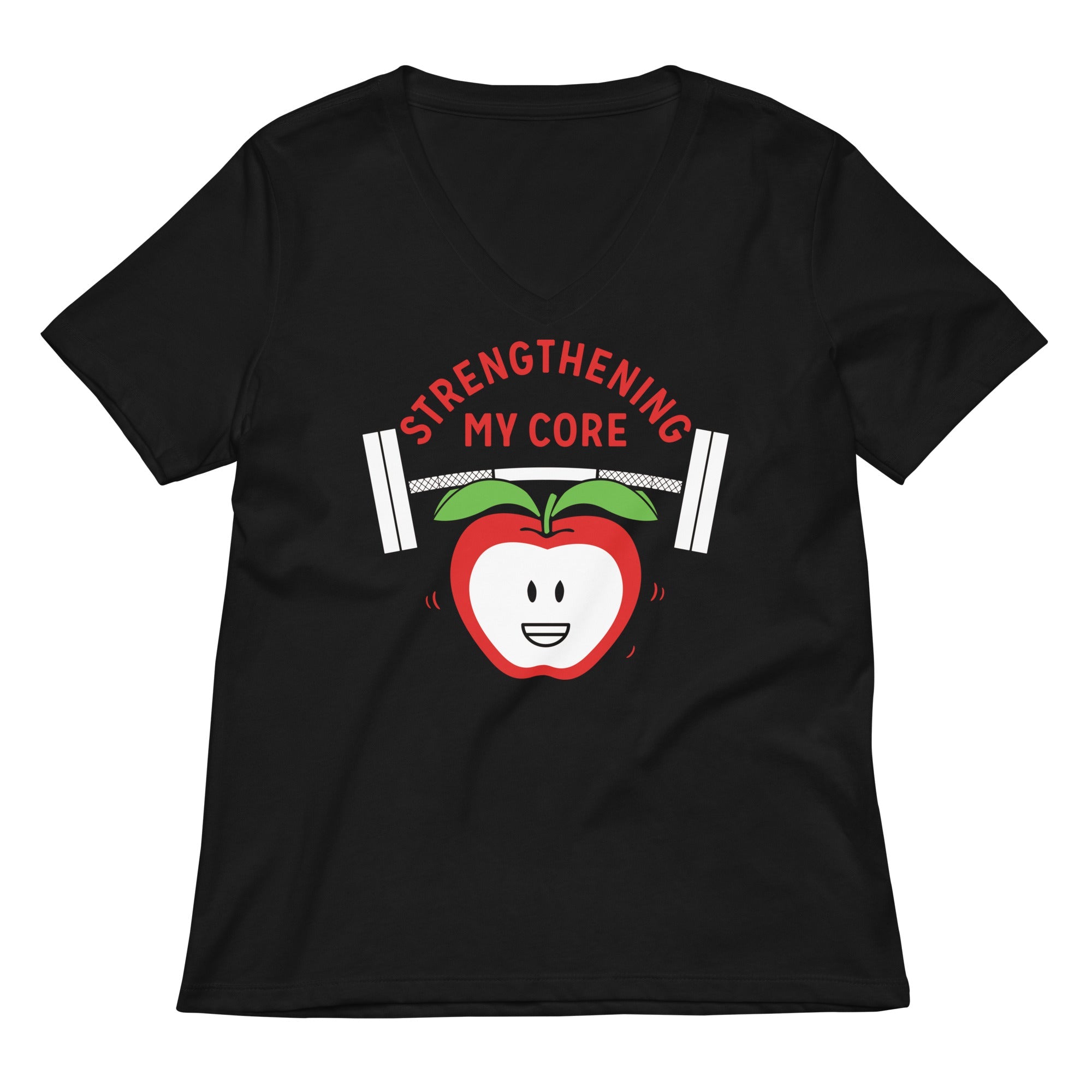 Strengthening My Core Women's V-Neck Tee