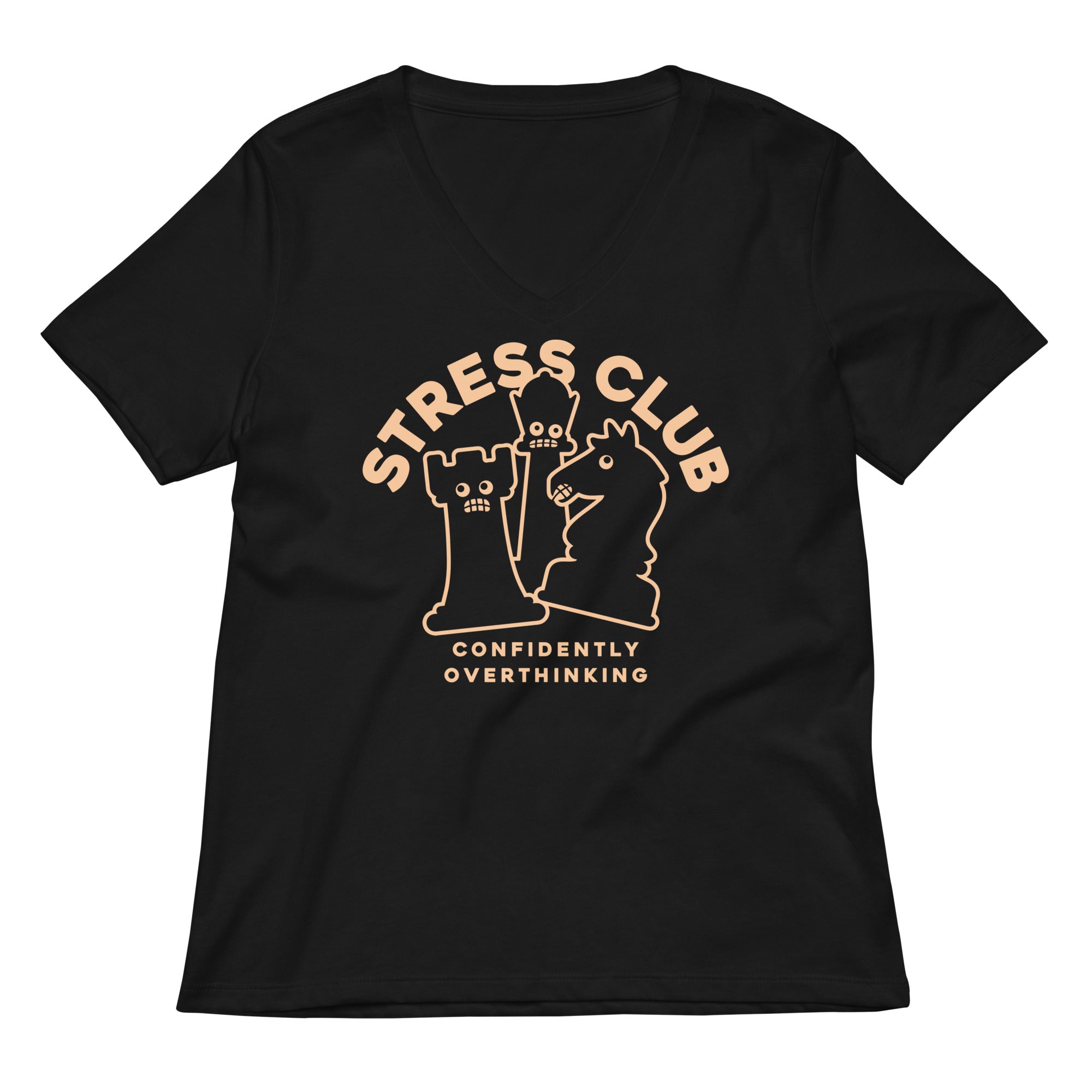Stress Club Women's V-Neck Tee