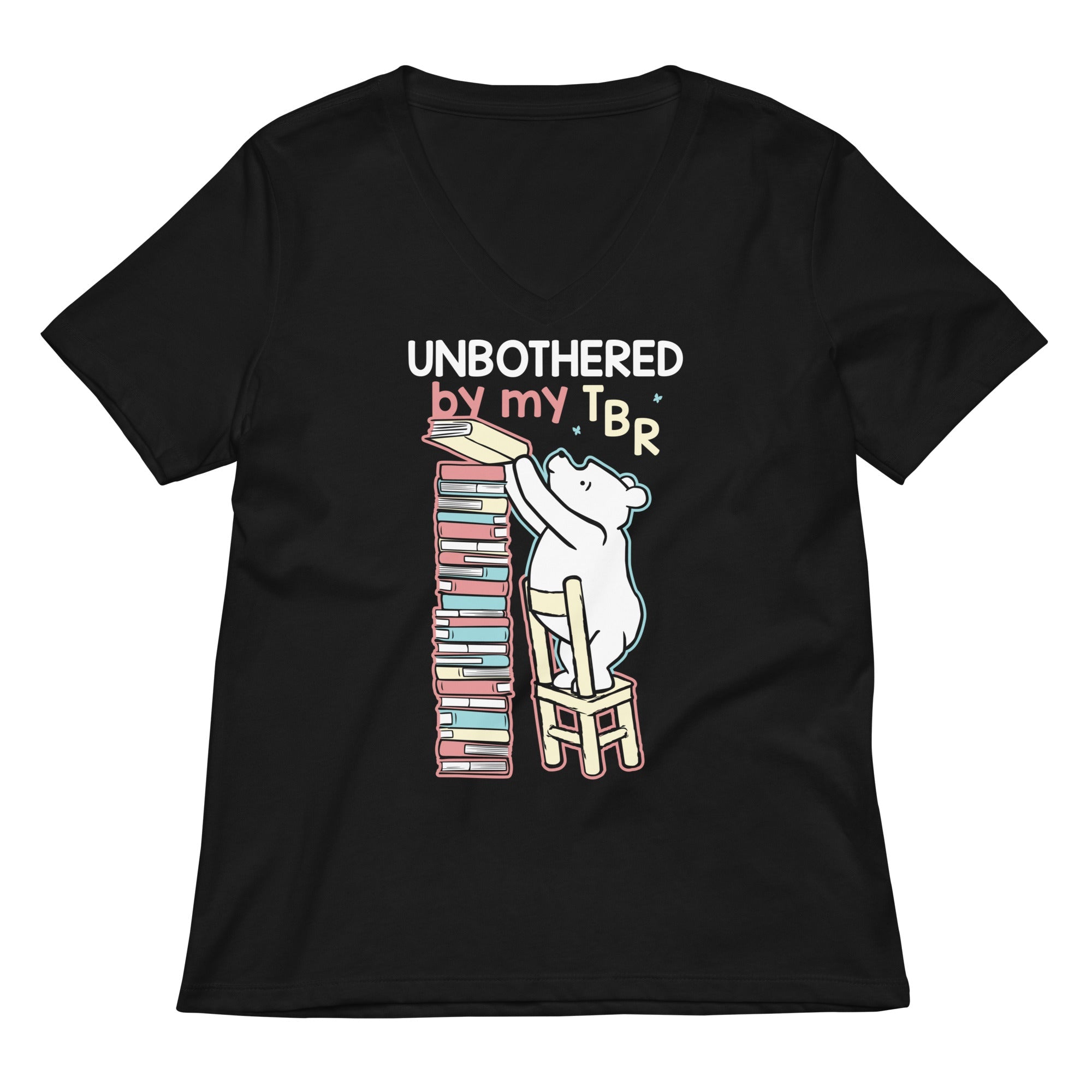 Unbothered By My TBR Women's V-Neck Tee