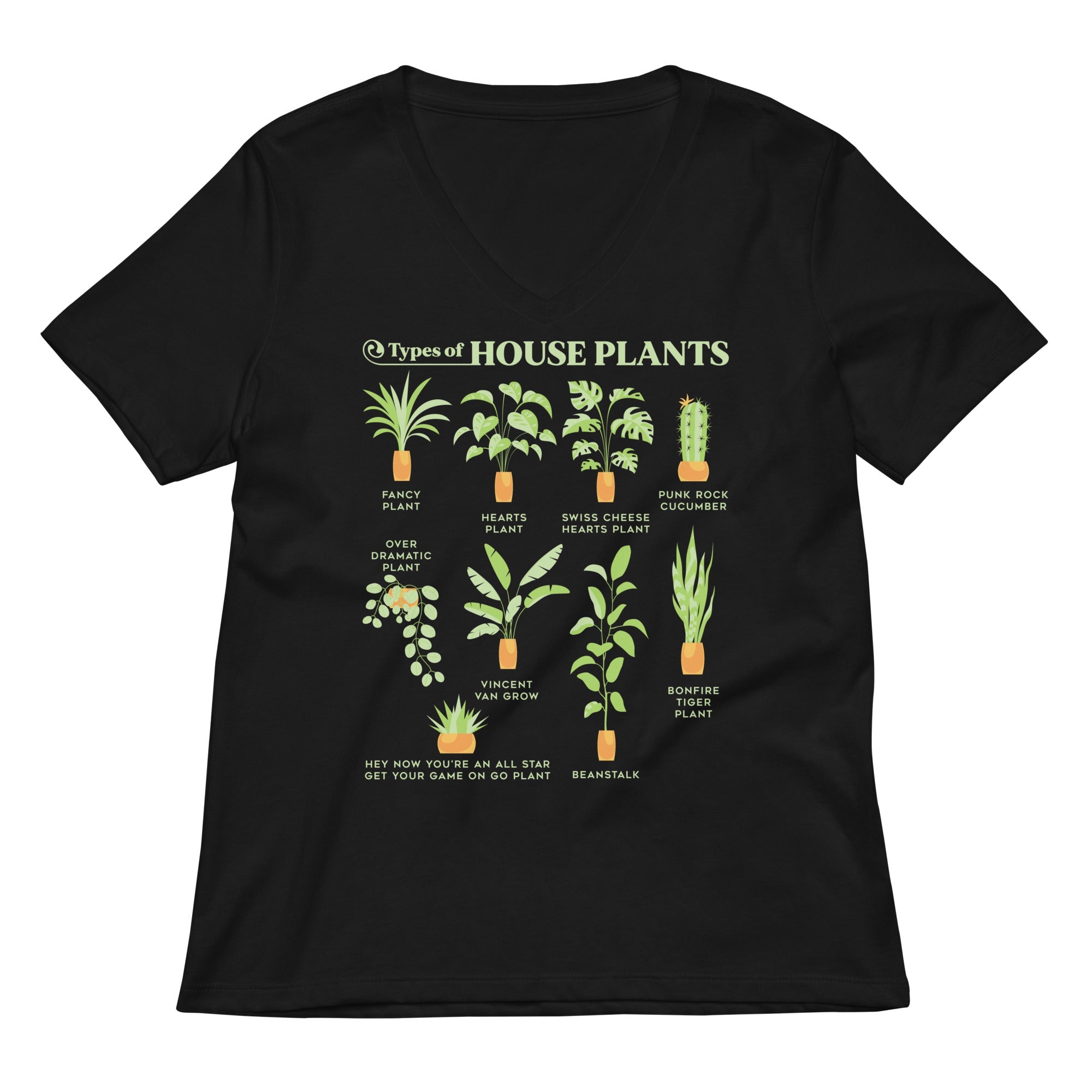 Types Of House Plants Women's V-Neck Tee