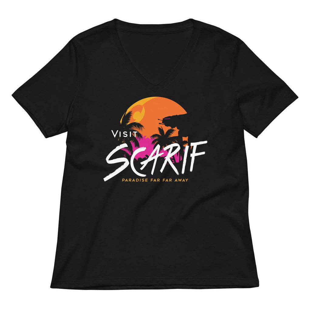 Visit Scarif Women's V-Neck Tee