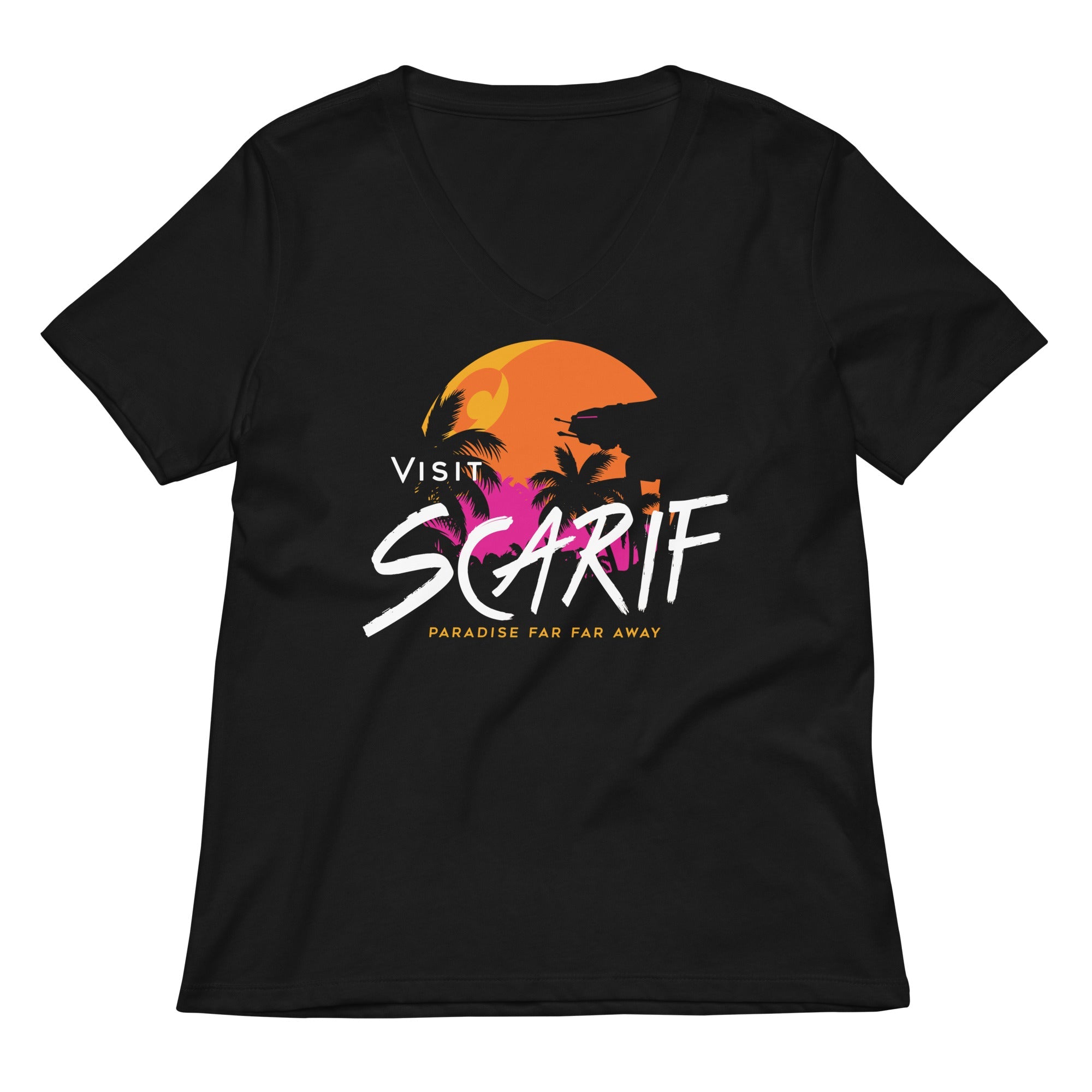 Visit Scarif Women's V-Neck Tee