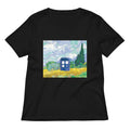 Visiting Van Gogh Women's V-Neck Tee