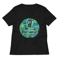 Water Lilies Police Box Women's V-Neck Tee