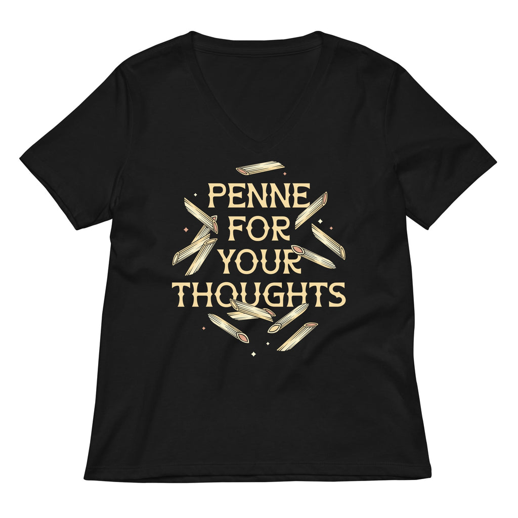 Penne For Your Thoughts Women's V-Neck Tee