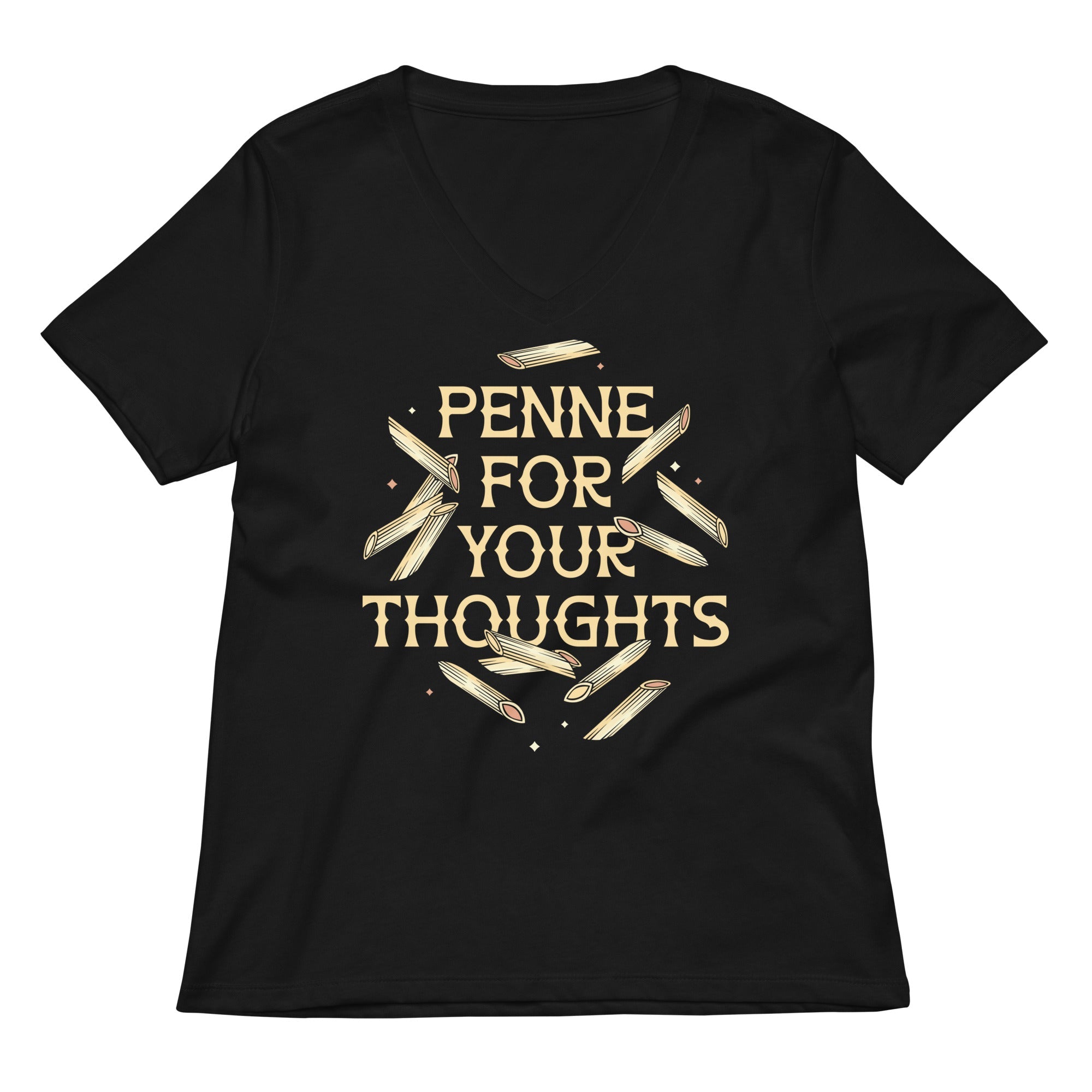 Penne For Your Thoughts Women's V-Neck Tee
