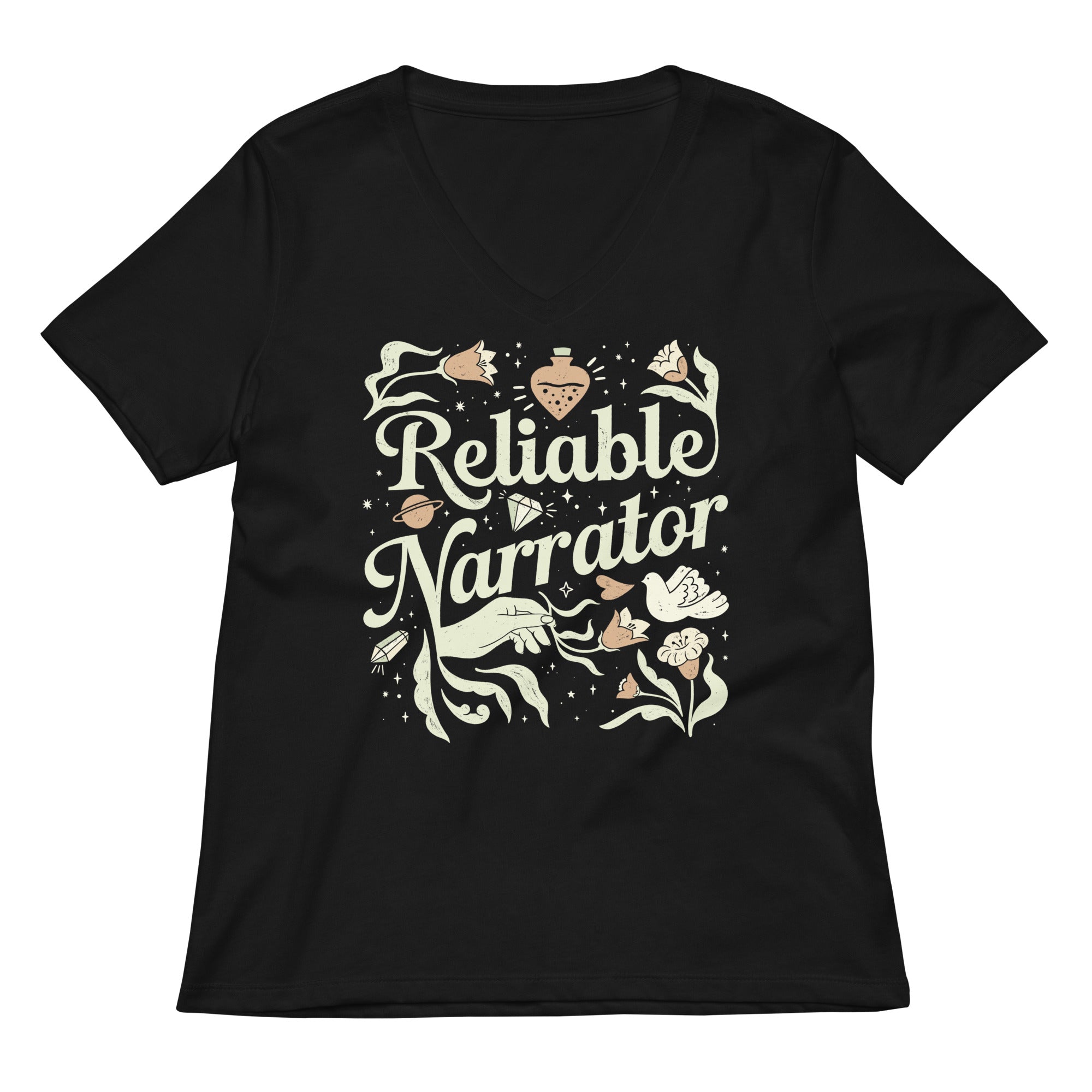 Reliable Narrator Women's V-Neck Tee