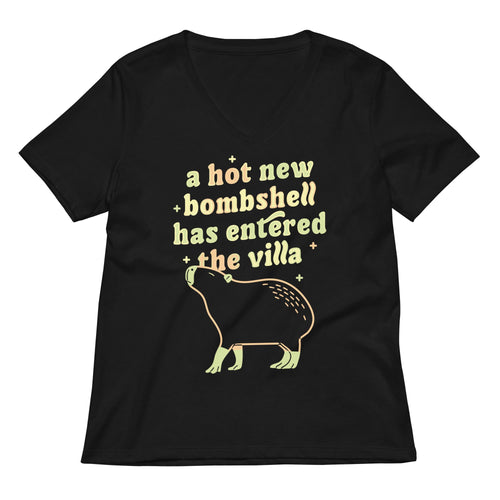 A Hot New Bombshell Has Entered The Villa Women's V-Neck Tee