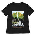Dueling Peaks National Park Women's V-Neck Tee