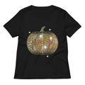 Disco Pumpkin Women's V-Neck Tee