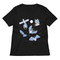 Bats In Space Women's V-Neck Tee