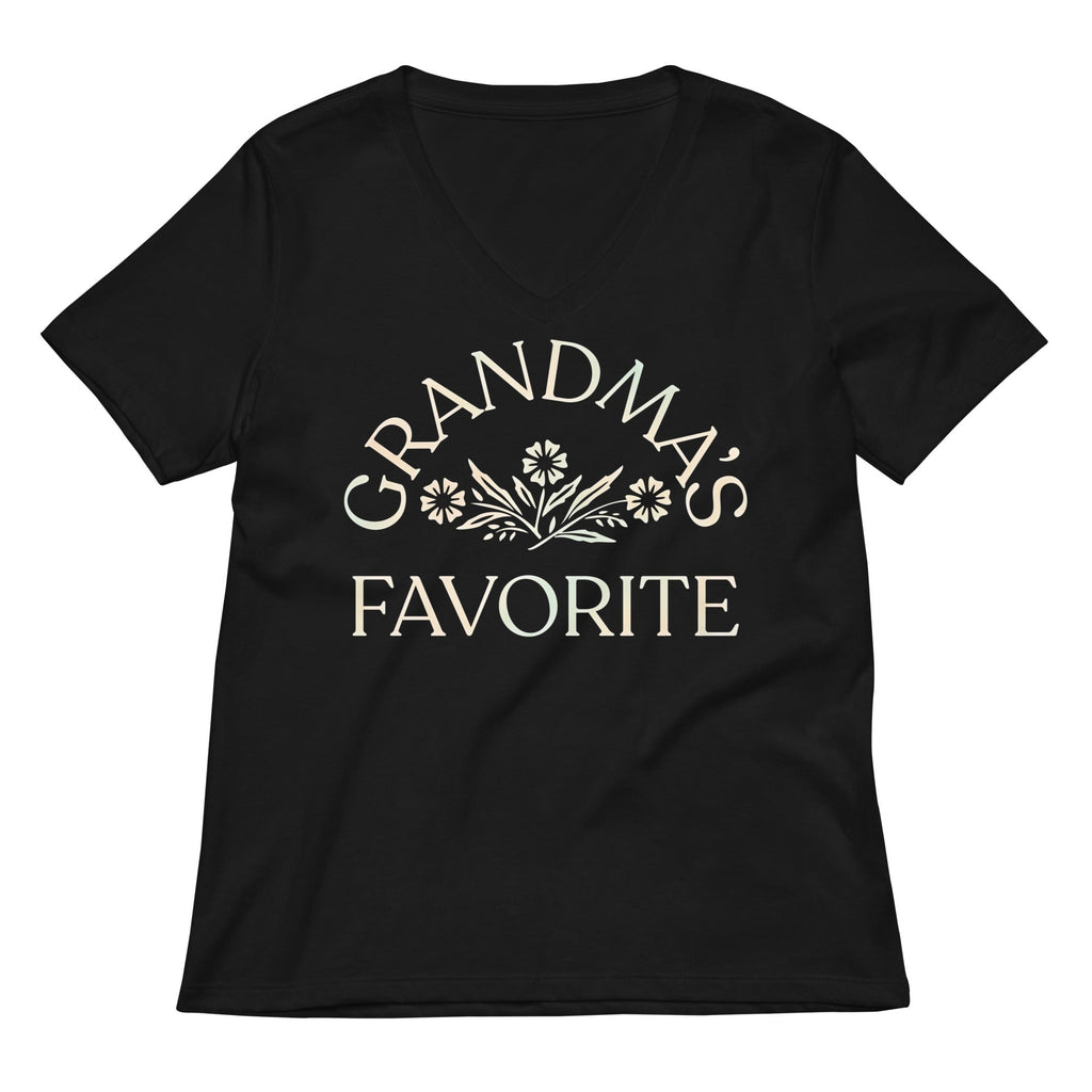 Grandma's Favorite Women's V-Neck Tee
