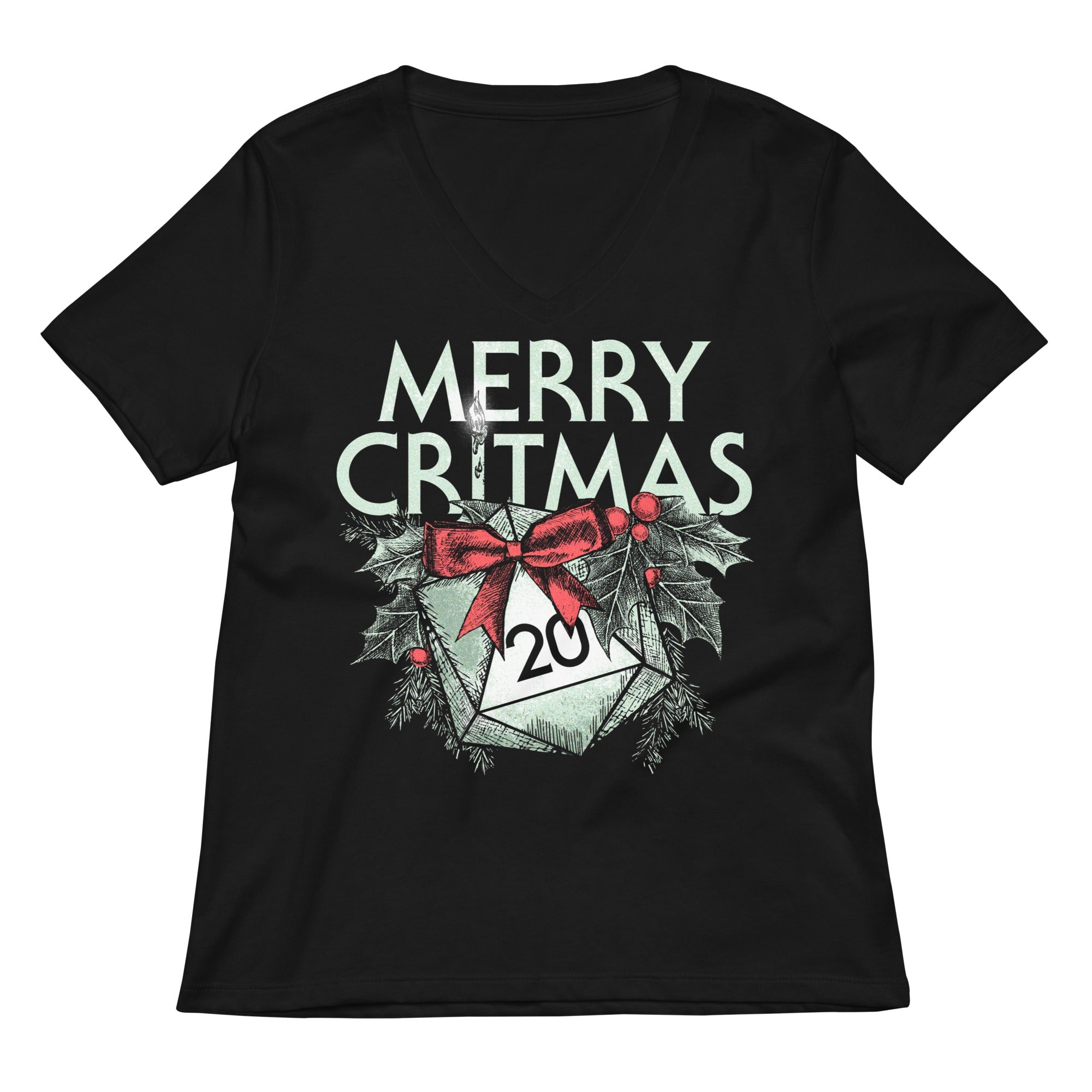 Merry Critmas Women's V-Neck Tee