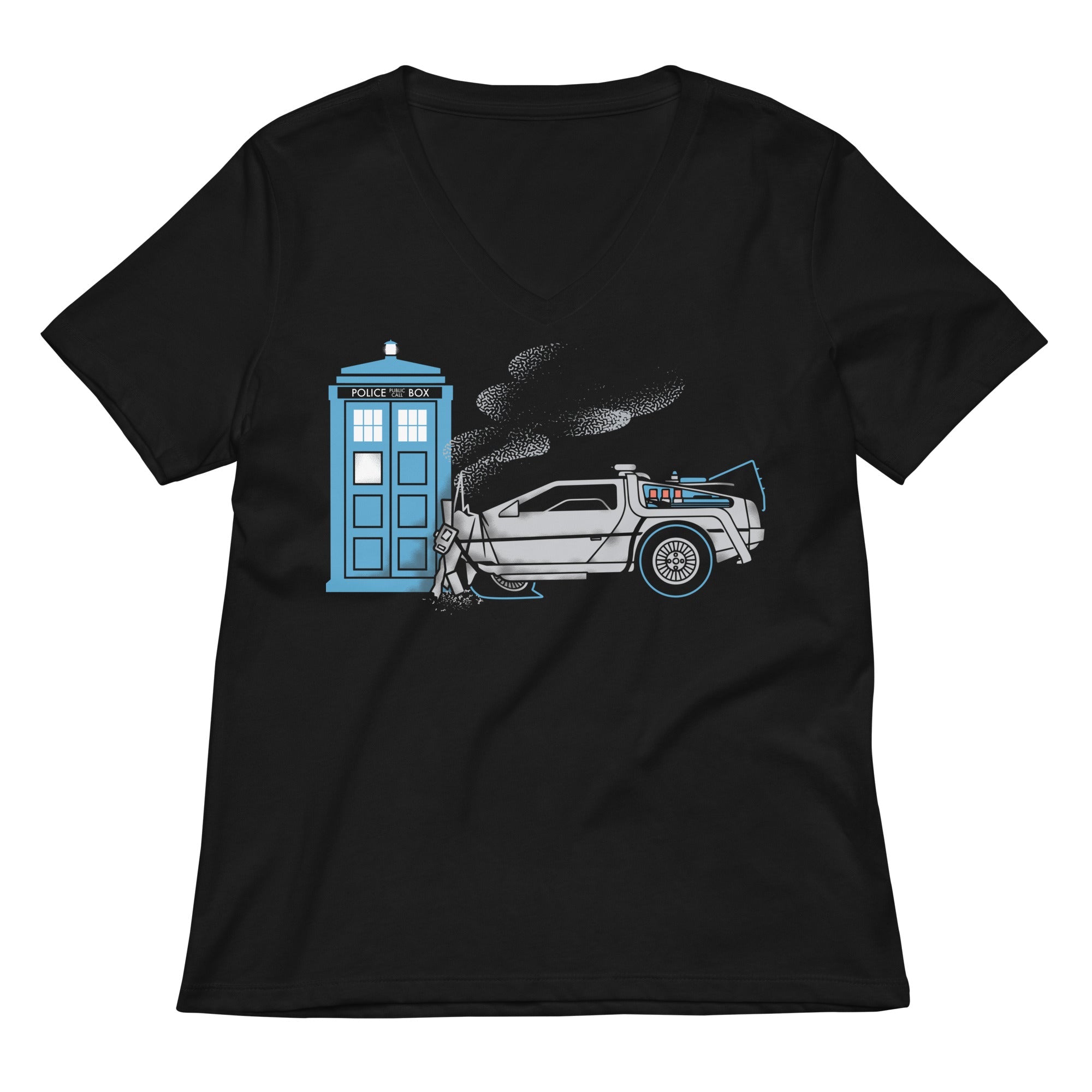 Time Collision Women's V-Neck Tee