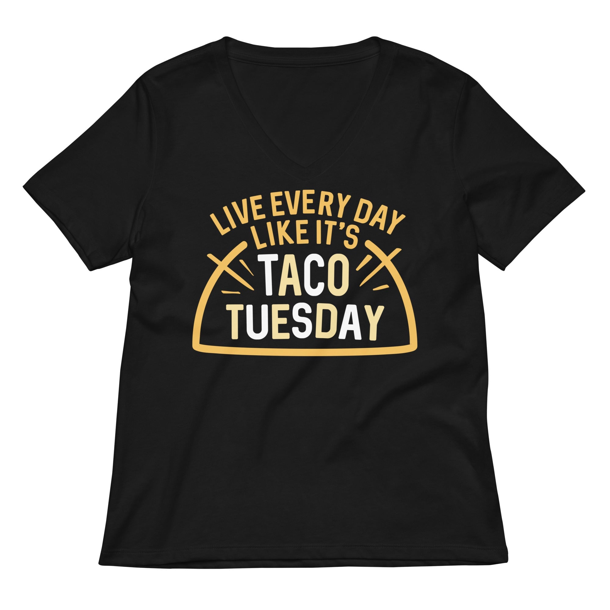 Taco Tuesday Women's V-Neck Tee