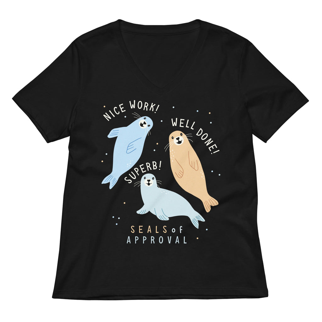 Seals Of Approval Women's V-Neck Tee