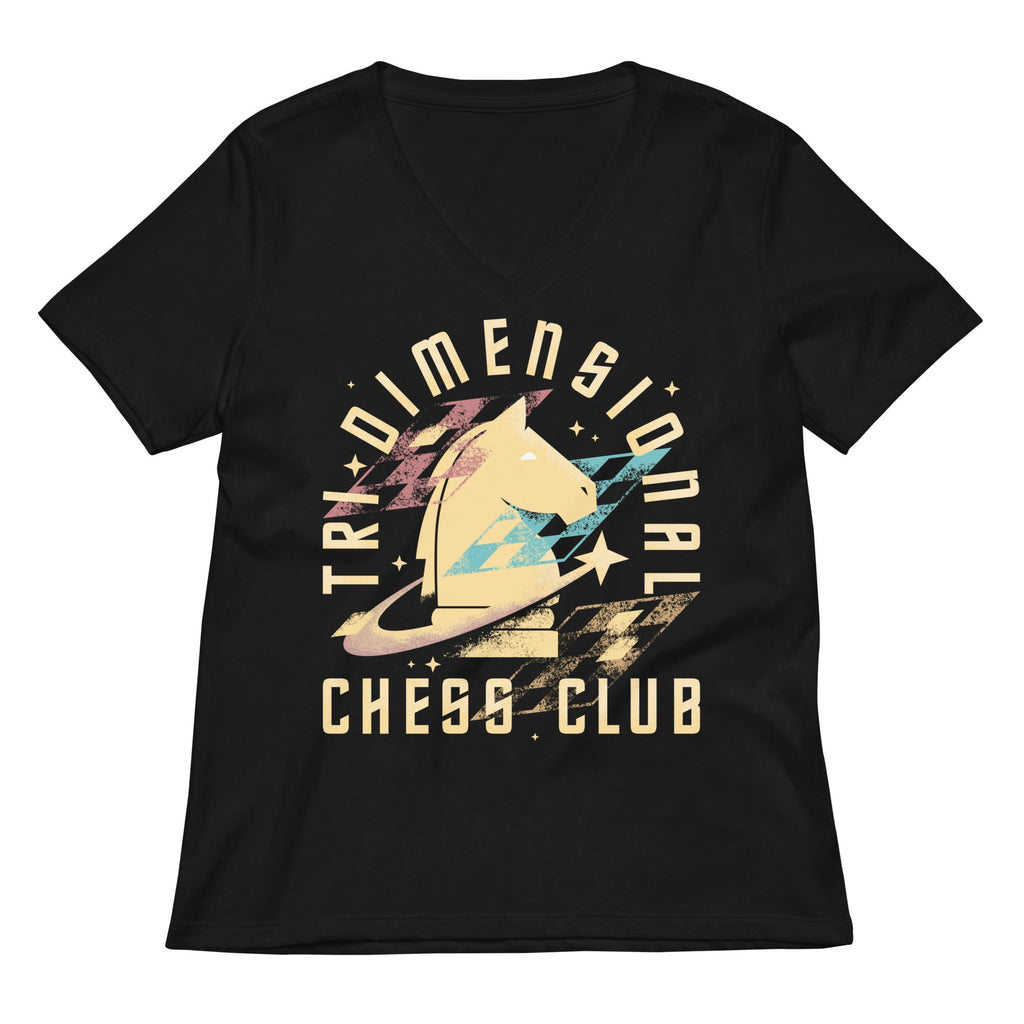 Tri-Dimensional Chess Club Women's V-Neck Tee