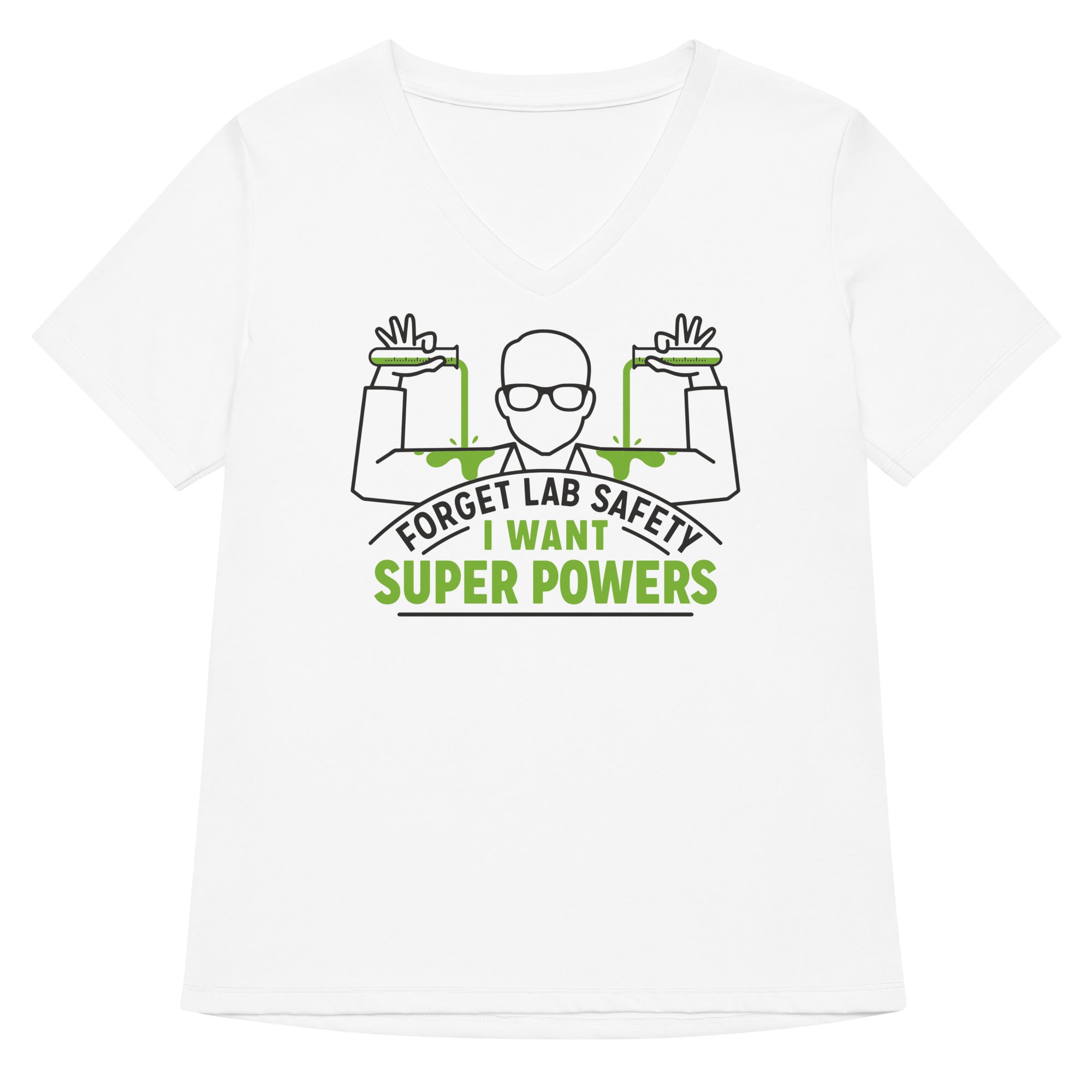 Forget Lab Safety Women's V-Neck Tee