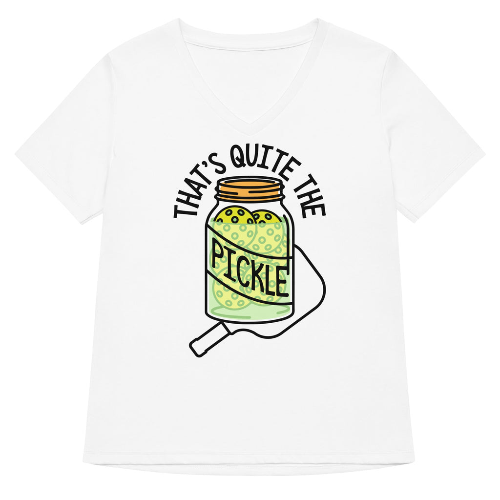 That's Quite The Pickle Women's V-Neck Tee
