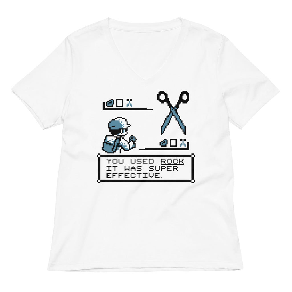 Rock Paper Scissors Battle Women's V-Neck Tee
