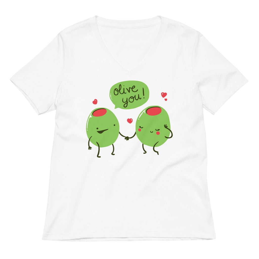 Olive You Women's V-Neck Tee