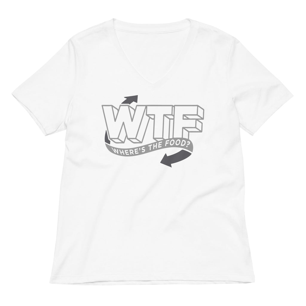 Where's The Food? Women's V-Neck Tee