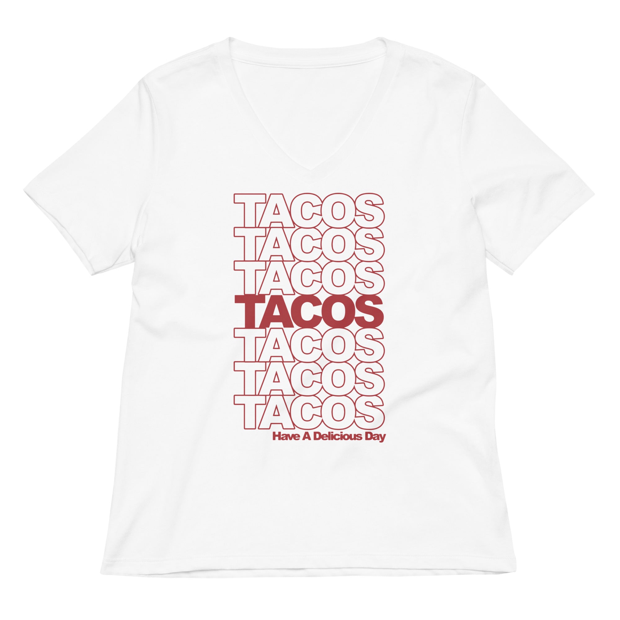 Tacos Tacos Tacos Women's V-Neck Tee