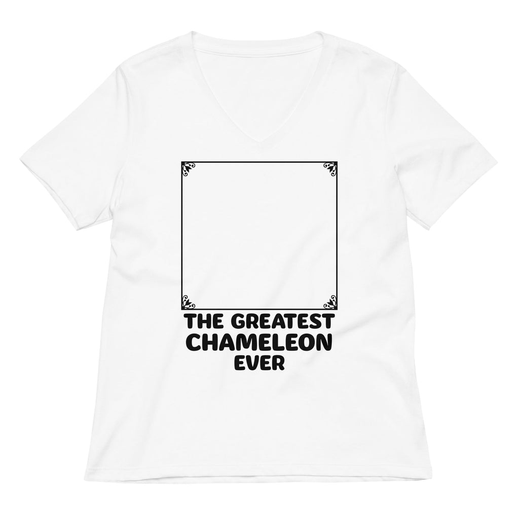 The Greatest Chameleon Ever Women's V-Neck Tee