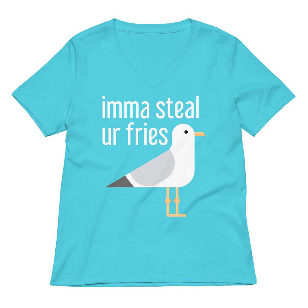 Imma Steal Ur Fries Women's V-Neck Tee