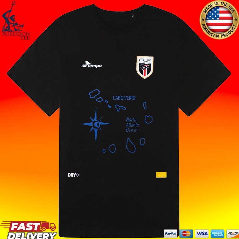 World Cup 2026 Cape Verde Mascot Football Jersey T-shirt