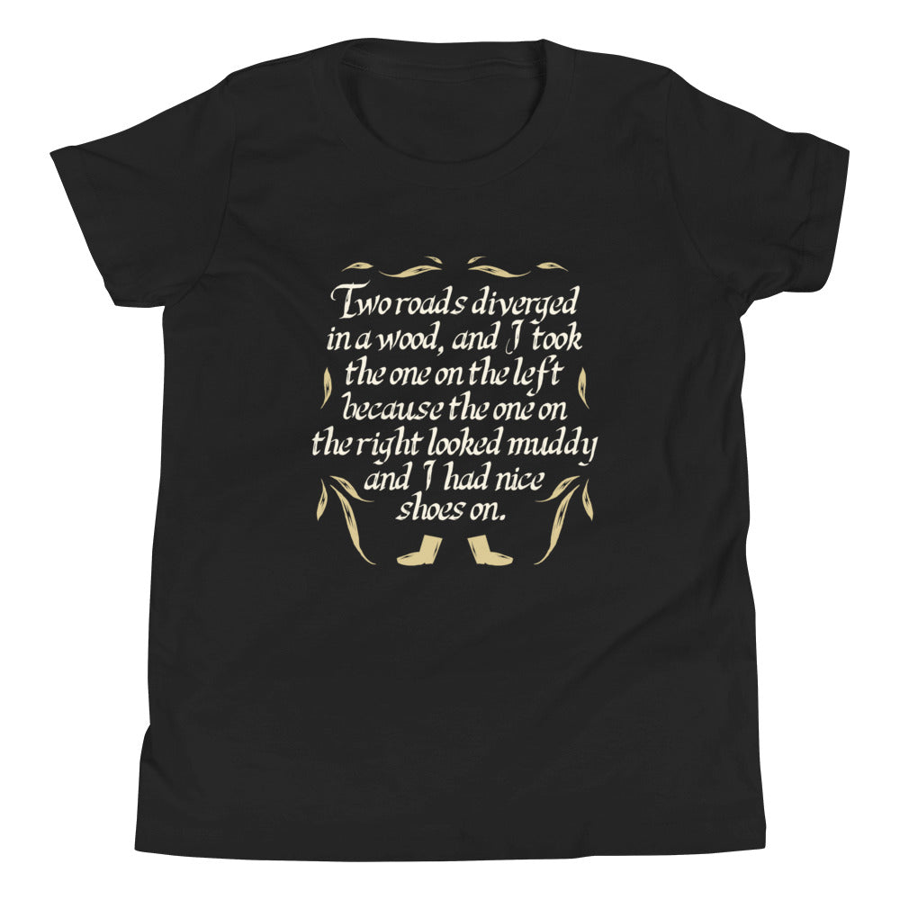 Two Roads Diverged Kid's Youth Tee