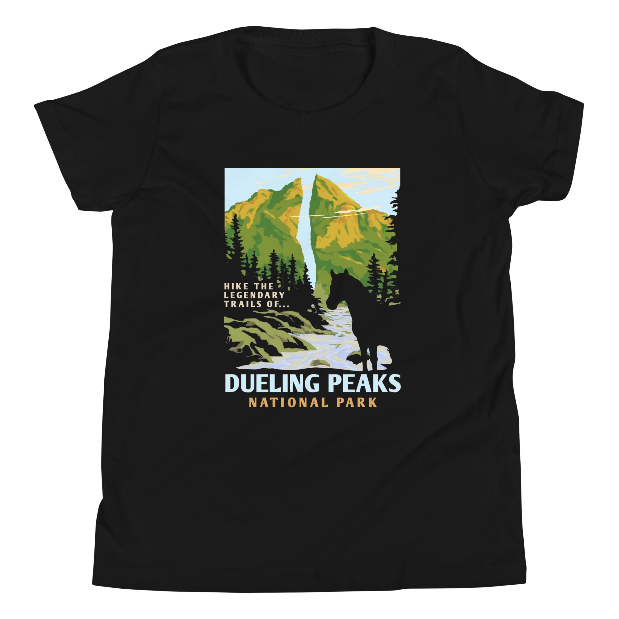 Dueling Peaks National Park Kid's Youth Tee