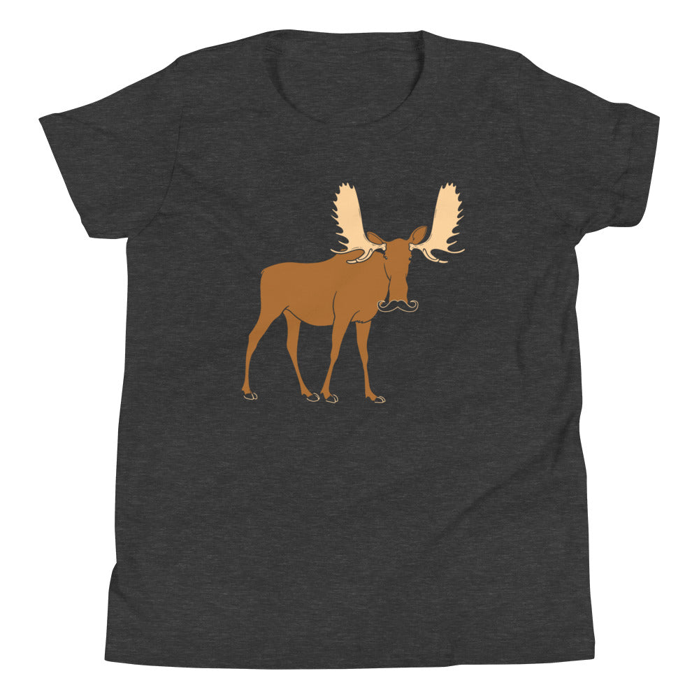 Moosestache Kid's Youth Tee