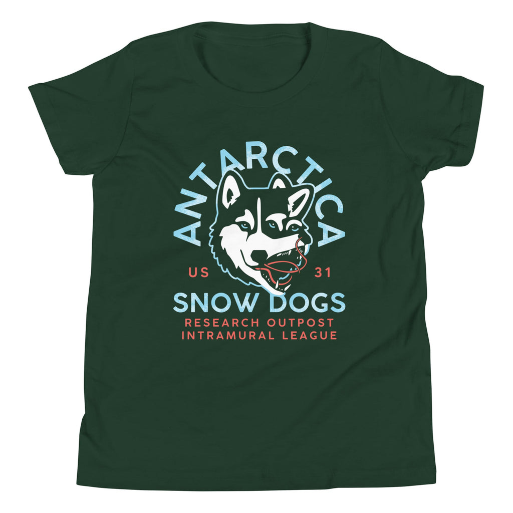 Antarctica Snow Dogs Kid's Youth Tee
