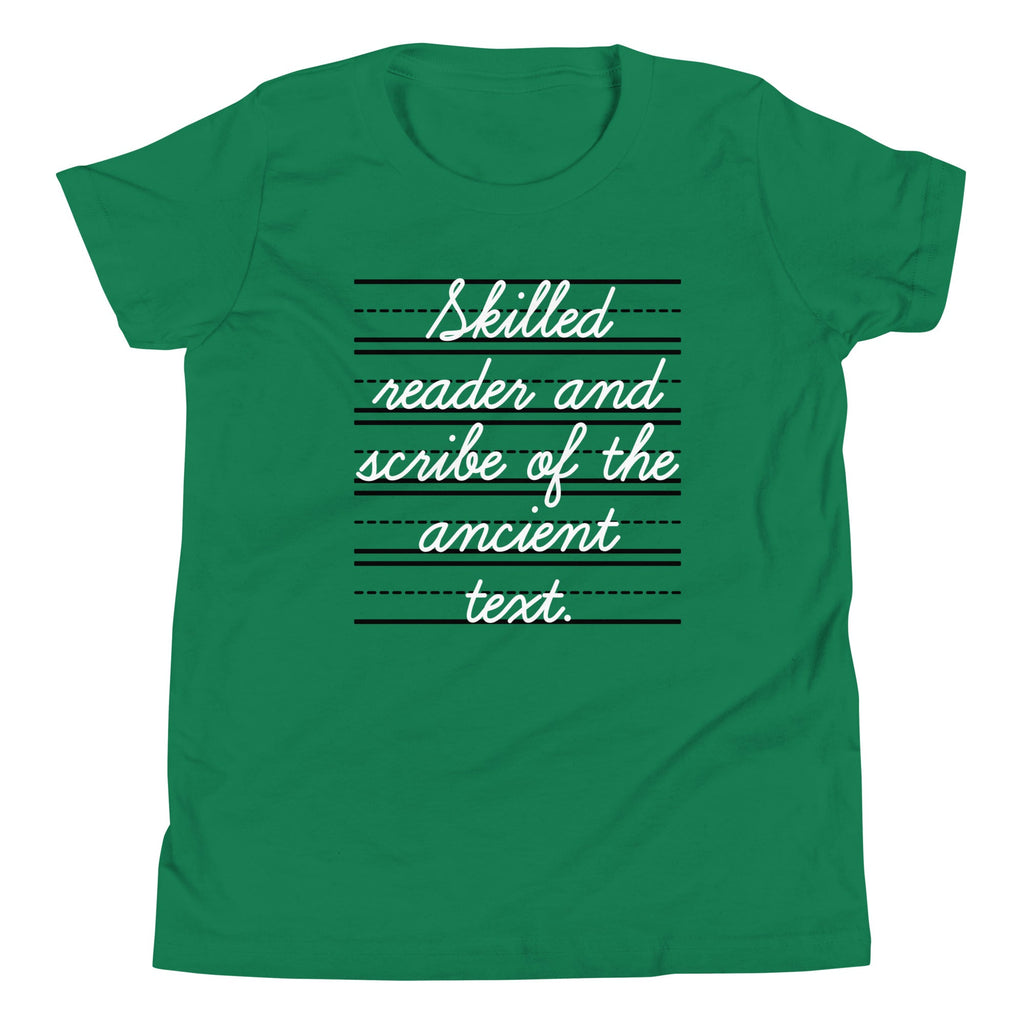 Skilled Reader And Scribe Of The Ancient Text Kid's Youth Tee
