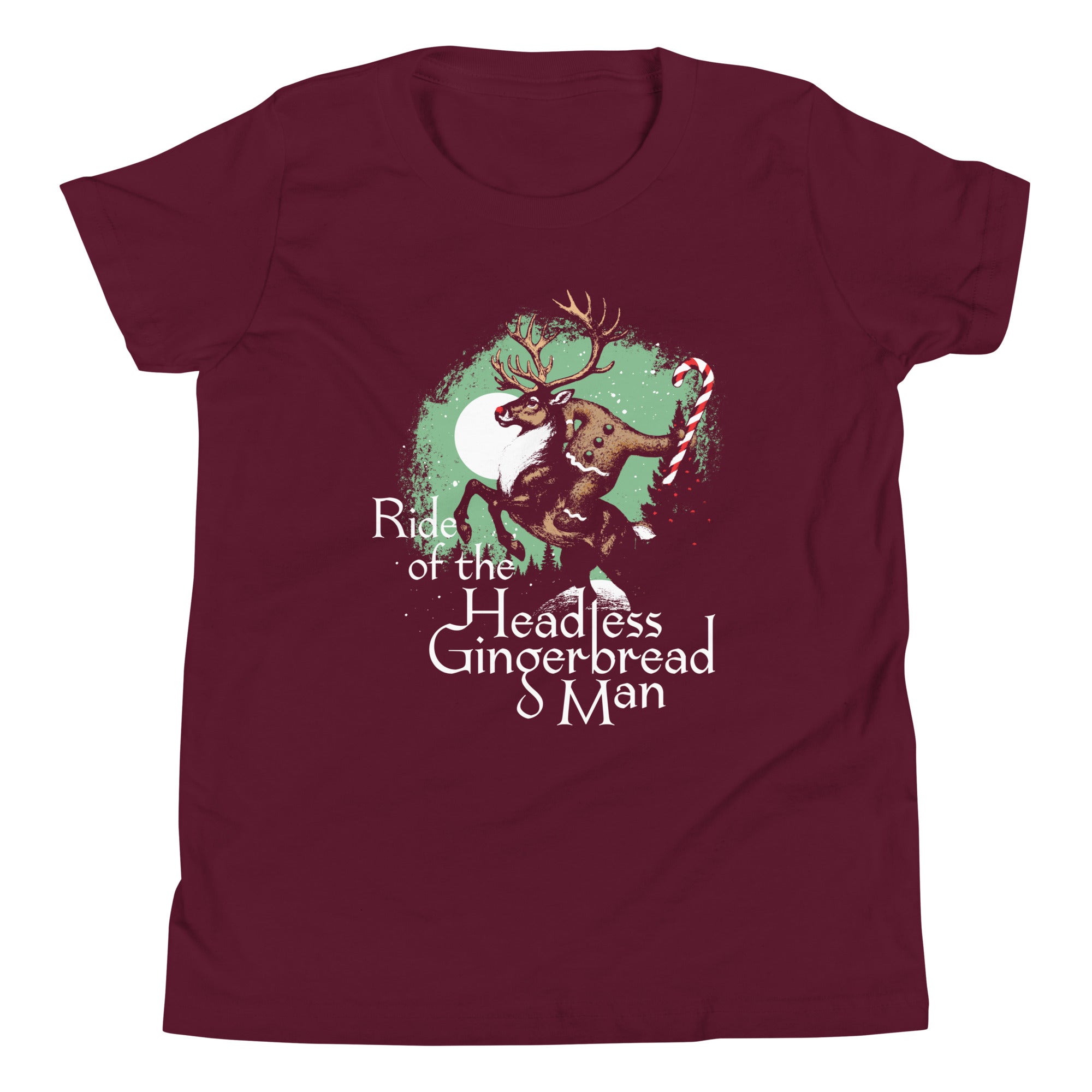 Ride Of The Headless Gingerbread Man Kid's Youth Tee