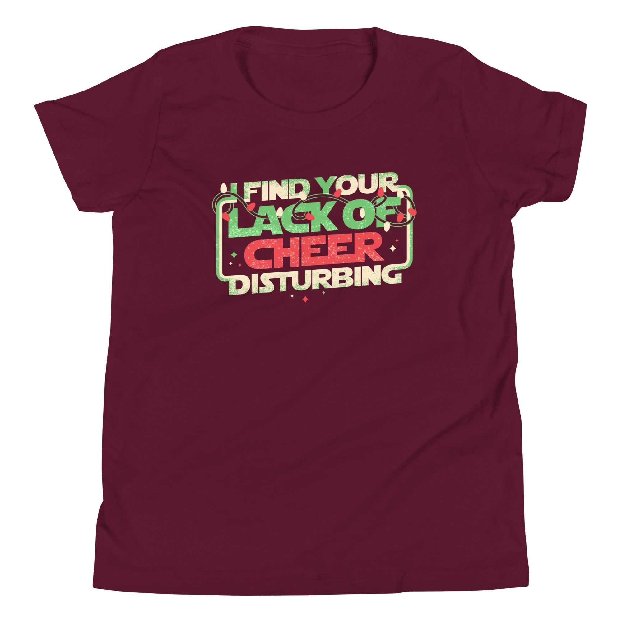 I Find Your Lack Of Cheer Disturbing Kid's Youth Tee