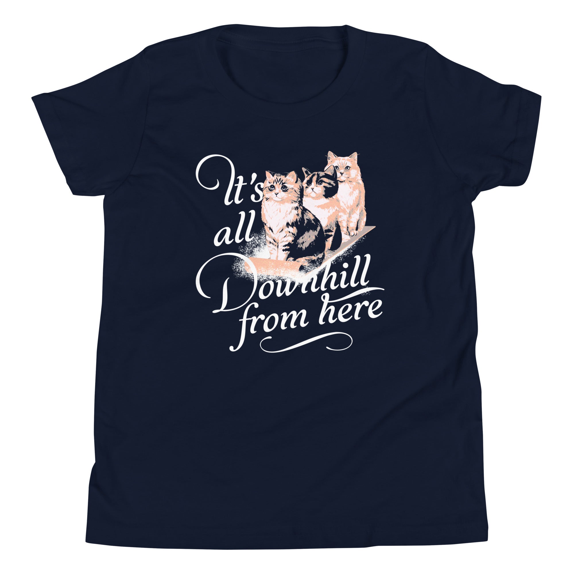It's All Downhill From Here Kid's Youth Tee