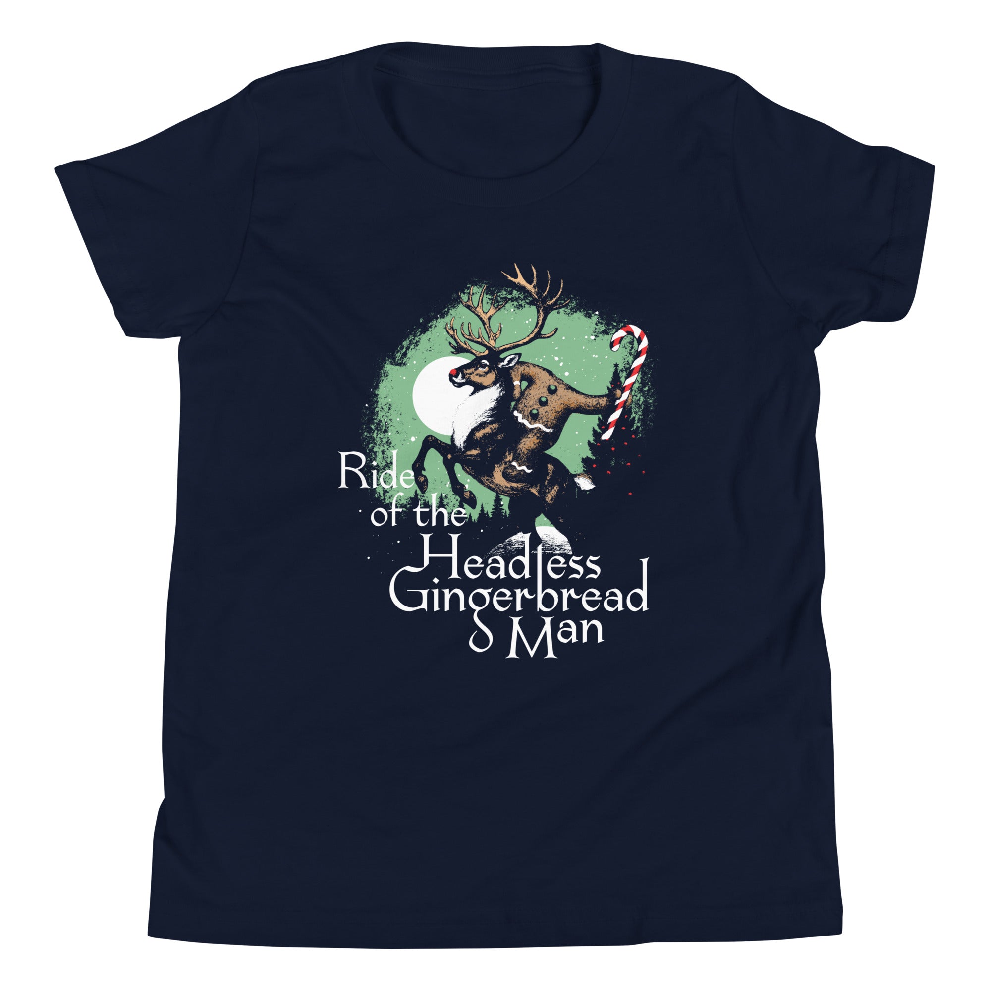 Ride Of The Headless Gingerbread Man Kid's Youth Tee