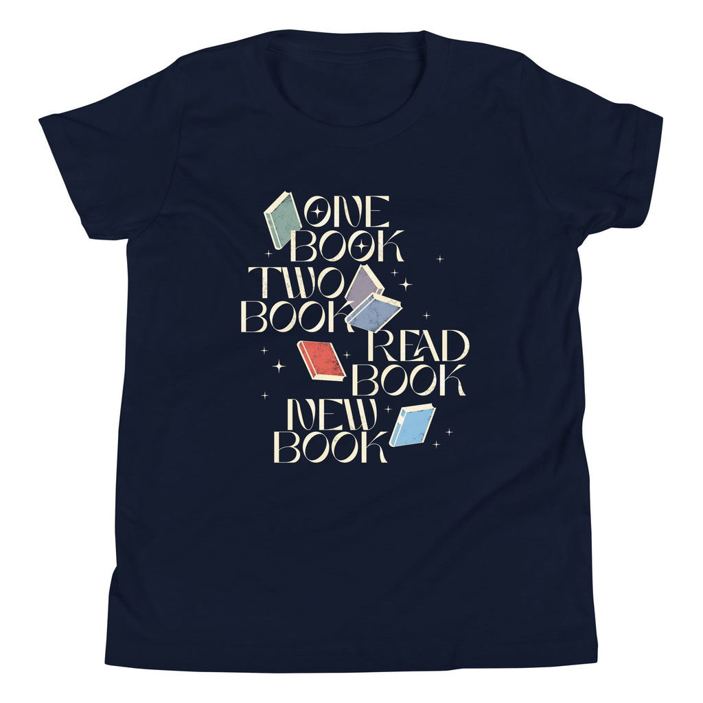 One Book Two Book Read Book New Book Kid's Youth Tee