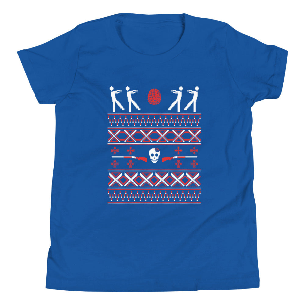 Zombie Christmas Sweater Kid's Youth Tee