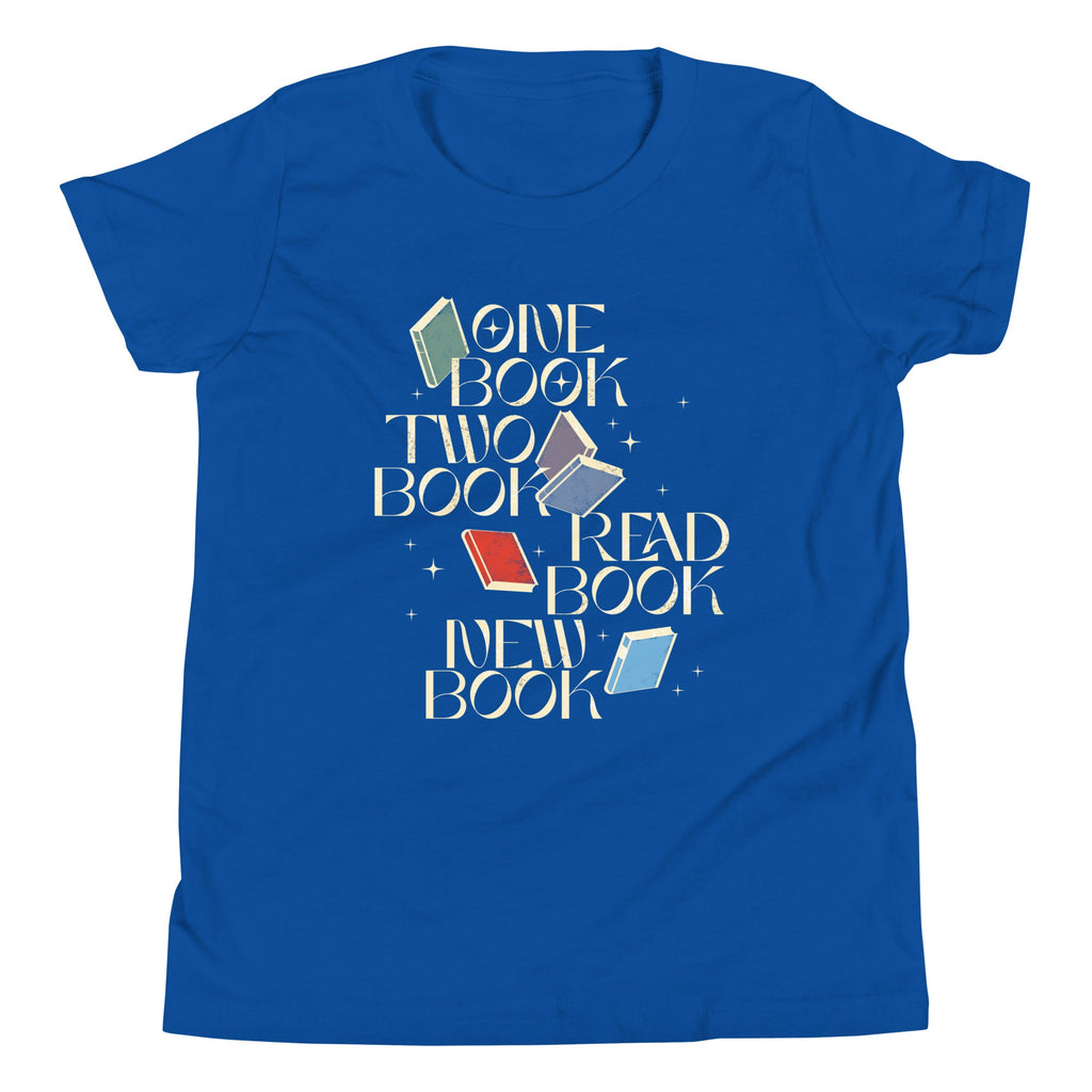 One Book Two Book Read Book New Book Kid's Youth Tee