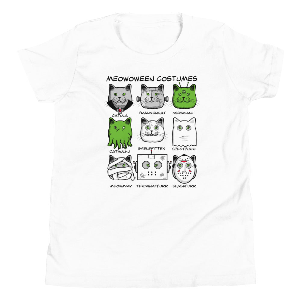 Meowoween Costumes Kid's Youth Tee