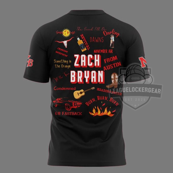 Zach Bryan Nebraska Memorial Stadium April 25 2026 T-Shirt