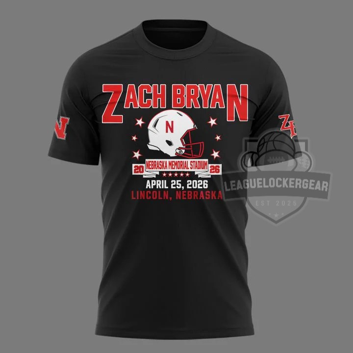 Zach Bryan Nebraska Memorial Stadium April 25 2026 T-Shirt